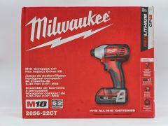 Kit Impact Milwaukee 18V avec 2 Batteries et Chargeur neuf