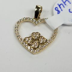 Pendentif en coeur or 10k 1g