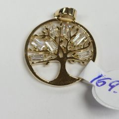 Pendentif arbre de vie en or 10k 1.4g