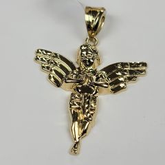 Pendentif d'ange en or 10k 2.1g