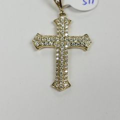 Pendentif croix en or 10k 2.6g