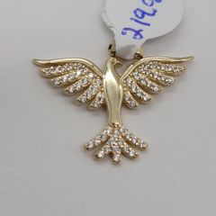 Pendentif colombe en or 10k 1.8g