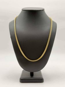 Chaîne en Or Franco Diamond Cut | 10kt | 24” | 4.2mm 18.64 Grammes