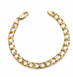 BRACELET GOURMETTE OR MASSIF 10K 11.39 GRAMMES