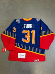 jERSEY aUTOGRAPHIÉ Grant Fuhr CCM Neuf
