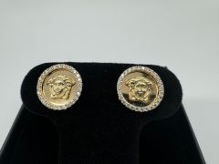  boucle d'oreilles en or 10k avec zircon.