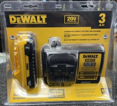 Batterie 3AH + Chargeur Dewalt DBC230C