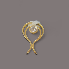 Pendentif en or avec diamants 14KT 1.2g