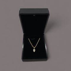 Collier en or avec diamant 14kt 3.4g