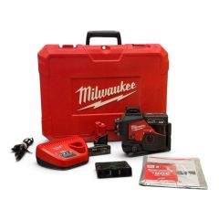 Laser Milwaukee 3 Lignes Vertes M12 avec Batteries et Chargeur 3632-21